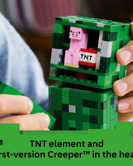 LEGO® Minecraft® The Creeper™ Gamer Decor and Action Figure Building Toy 21276