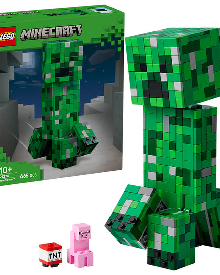 LEGO® Minecraft® The Creeper™ Gamer Decor and Action Figure Building Toy 21276