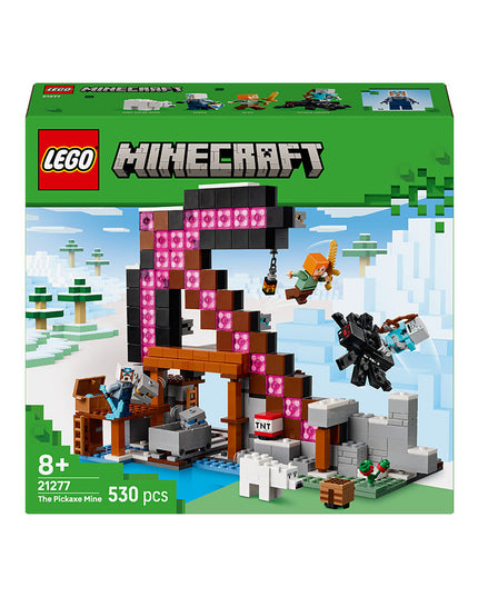 LEGO® Minecraft® The Pickaxe Mine Gamer-Room Decor and Axe Toy 21277