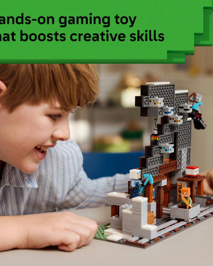 LEGO® Minecraft® The Pickaxe Mine Gamer-Room Decor and Axe Toy 21277