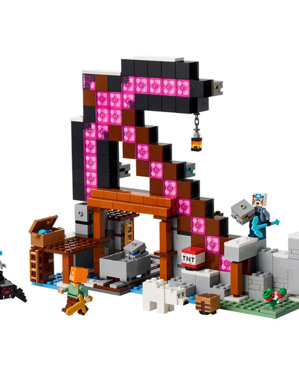 LEGO® Minecraft® The Pickaxe Mine Gamer-Room Decor and Axe Toy 21277