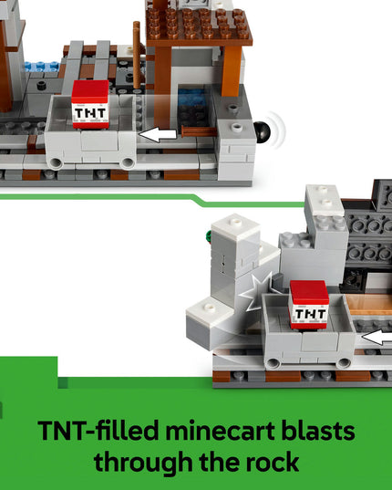 LEGO® Minecraft® The Pickaxe Mine Gamer-Room Decor and Axe Toy 21277