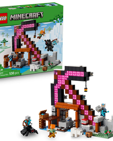 LEGO® Minecraft® The Pickaxe Mine Gamer-Room Decor and Axe Toy 21277