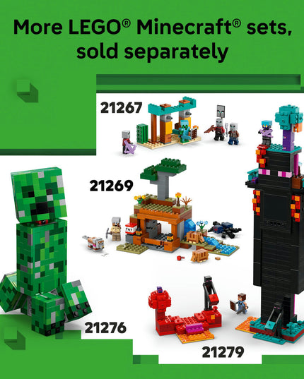 LEGO® Minecraft® The Pillager Outpost and Ravager Gamer Building Toy Gift 21278