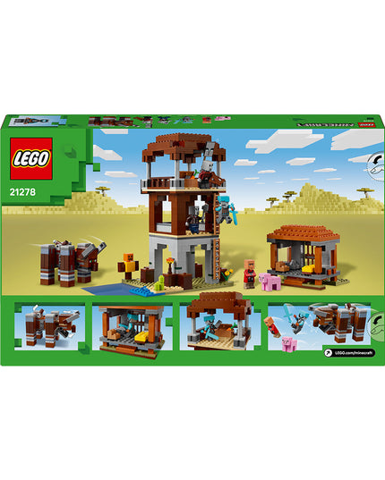 LEGO® Minecraft® The Pillager Outpost and Ravager Gamer Building Toy Gift 21278