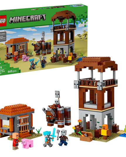 LEGO® Minecraft® The Pillager Outpost and Ravager Gamer Building Toy Gift 21278
