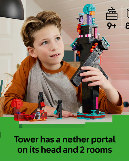 LEGO® Minecraft® The Enderman Tower Toy for Kids, Gamer Gift 21279