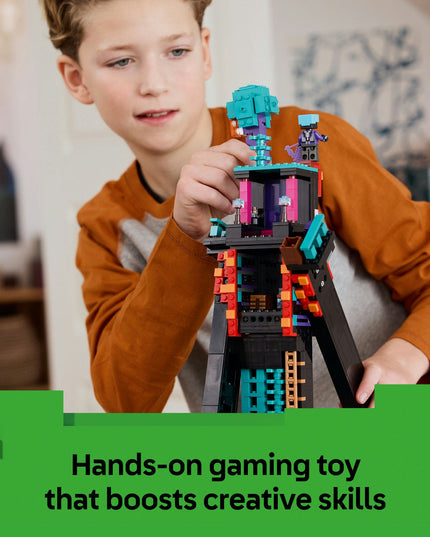 LEGO® Minecraft® The Enderman Tower Toy for Kids, Gamer Gift 21279