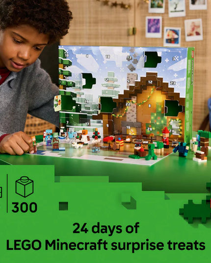 LEGO® Minecraft® Advent Calendar 2025, Christmas Gamer Gifts for Kids 21280