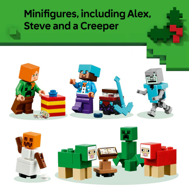LEGO® Minecraft® Advent Calendar 2025, Christmas Gamer Gifts for Kids 21280