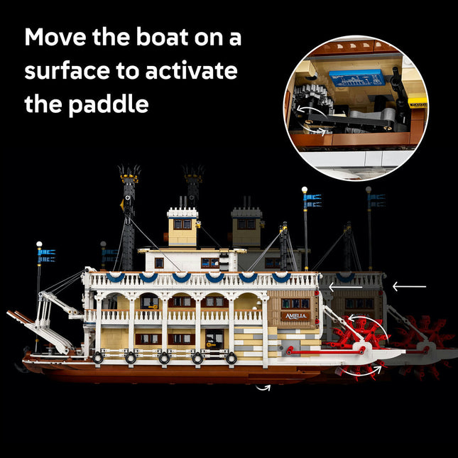 LEGO® Ideas River Steamboat, Nautical Decor for the Home 21356