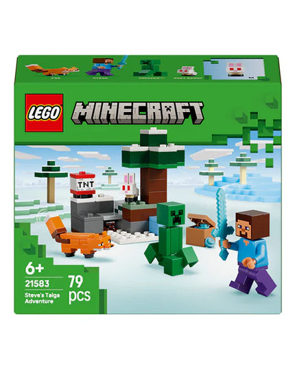 LEGO® Minecraft® Steve’s Taiga Adventure Gamer Gift 21583