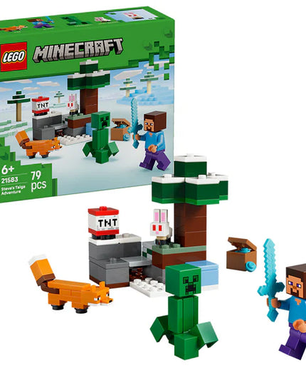 LEGO® Minecraft® Steve’s Taiga Adventure Gamer Gift 21583