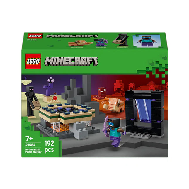 LEGO® Minecraft® Nether & End Portal Journey Gamer Toy 21584