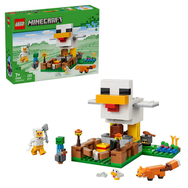 LEGO® Minecraft® Chicken Farm - Gaming Building Toy 21585