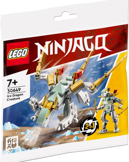 LEGO® NINJAGO® Ice Dragon Creature 30649 Building Toy Set (4 Pieces)