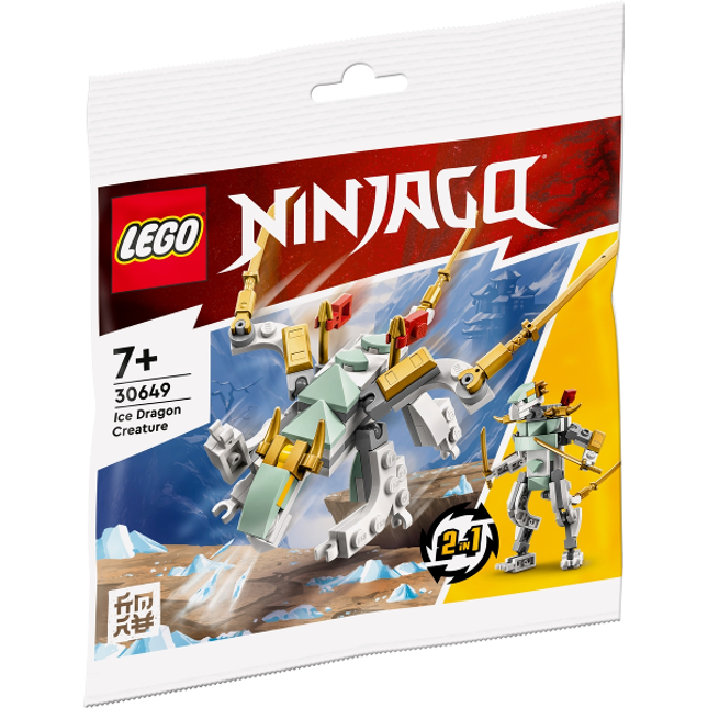 LEGO® NINJAGO® Ice Dragon Creature 30649 Building Toy Set (4 Pieces)