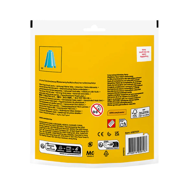 LEGO® CREATOR Cute Animal Birthday Party Recruitment Bag 30715