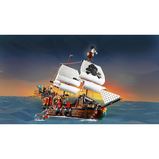 LEGO® Creator 3in1 Pirate Ship Toy Model Building Kit 31109