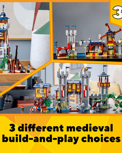 LEGO® Creator 3in1 Medieval Castle Building Kit 31120