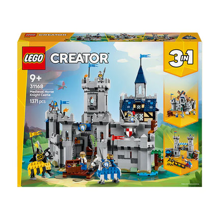 LEGO® Creator 3in1 Medieval Horse Knight Castle Playset Building Toy 31168