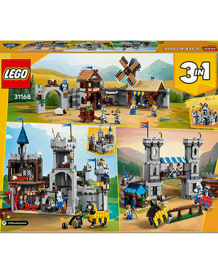 LEGO® Creator 3in1 Medieval Horse Knight Castle Playset Building Toy 31168