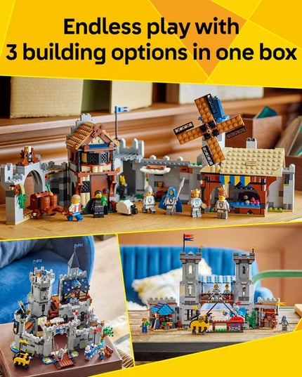 LEGO® Creator 3in1 Medieval Horse Knight Castle Playset Building Toy 31168
