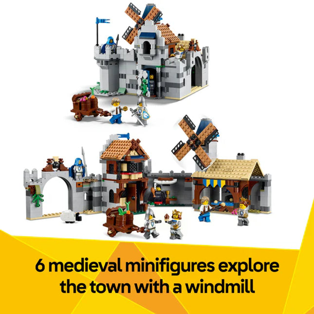 LEGO® Creator 3in1 Medieval Horse Knight Castle Playset Building Toy 31168