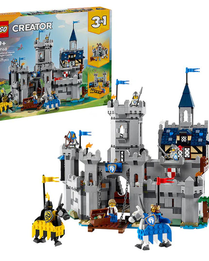 LEGO® Creator 3in1 Medieval Horse Knight Castle Playset Building Toy 31168