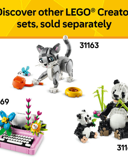 LEGO® Creator 3in1 Wild Animals: Pink Flamingo Animal Toy Playset 31170