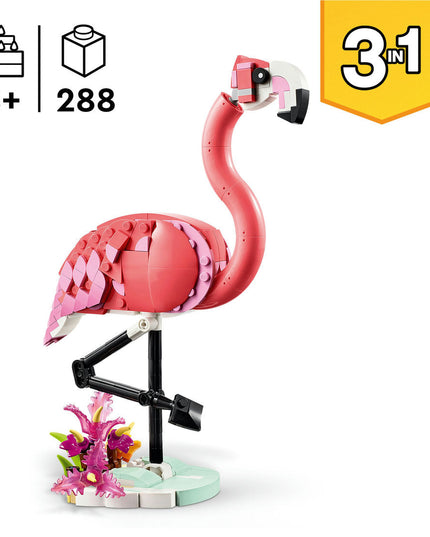 LEGO® Creator 3in1 Wild Animals: Pink Flamingo Animal Toy Playset 31170