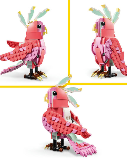 LEGO® Creator 3in1 Wild Animals: Pink Flamingo Animal Toy Playset 31170