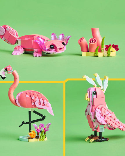 LEGO® Creator 3in1 Wild Animals: Pink Flamingo Animal Toy Playset 31170