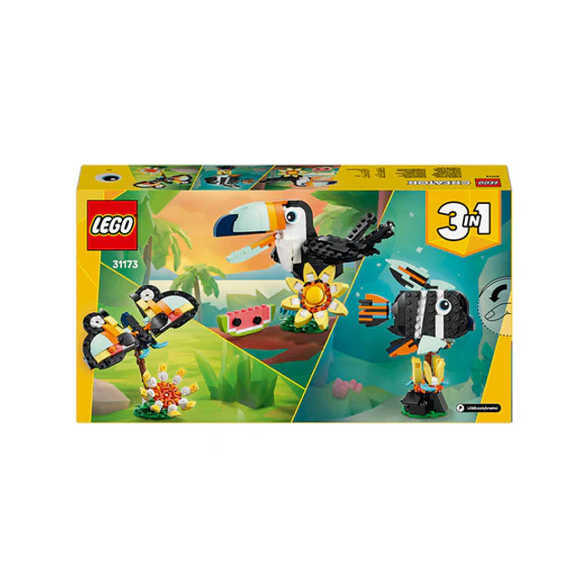 LEGO® Creator 3in1 Wild Animals: Tropical Toucan Figure Playset 31173