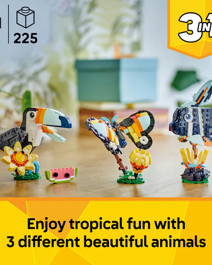 LEGO® Creator 3in1 Wild Animals: Tropical Toucan Figure Playset 31173