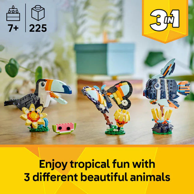 LEGO® Creator 3in1 Wild Animals: Tropical Toucan Figure Playset 31173