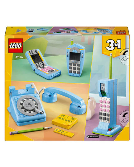 LEGO® Creator 3in1 Retro Telephone Nostalgic and Vintage Toy Phones 31174