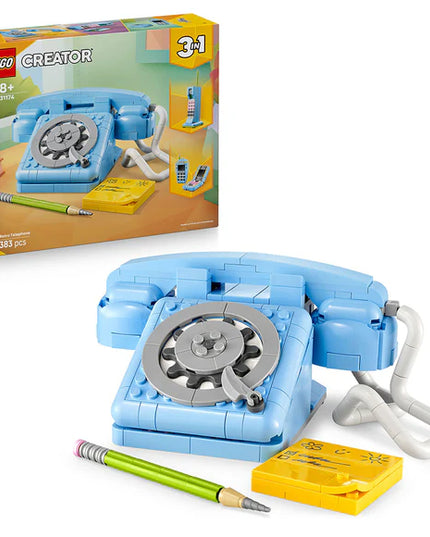 LEGO® Creator 3in1 Retro Telephone Nostalgic and Vintage Toy Phones 31174