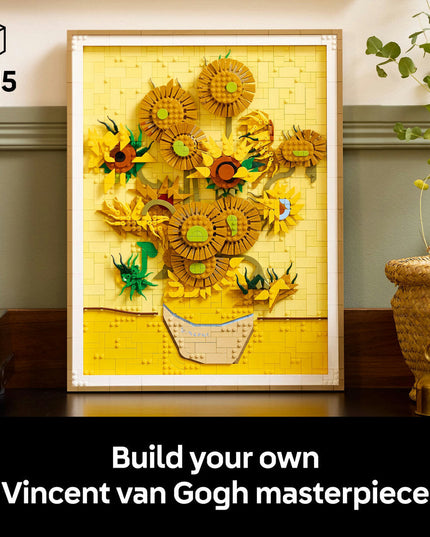 LEGO® Art Vincent van Gogh – Sunflowers Wall Artwork Building Set 31215
