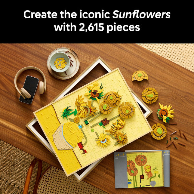 LEGO® Art Vincent van Gogh – Sunflowers Wall Artwork Building Set 31215