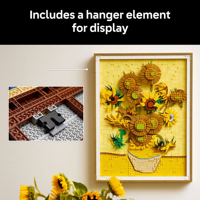 LEGO® Art Vincent van Gogh – Sunflowers Wall Artwork Building Set 31215