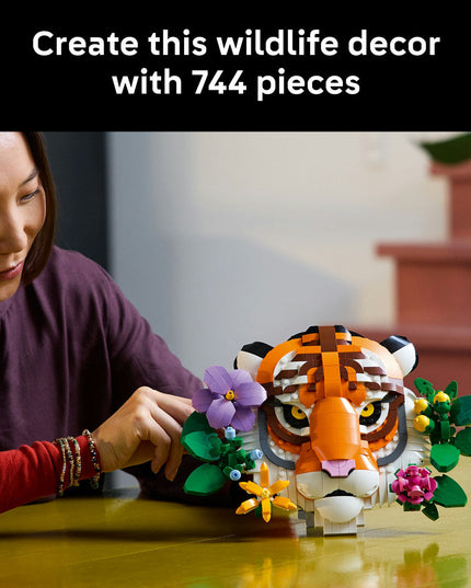 LEGO® Art The Fauna Collection – Tiger, Housewarming Gift for a New Home 31217