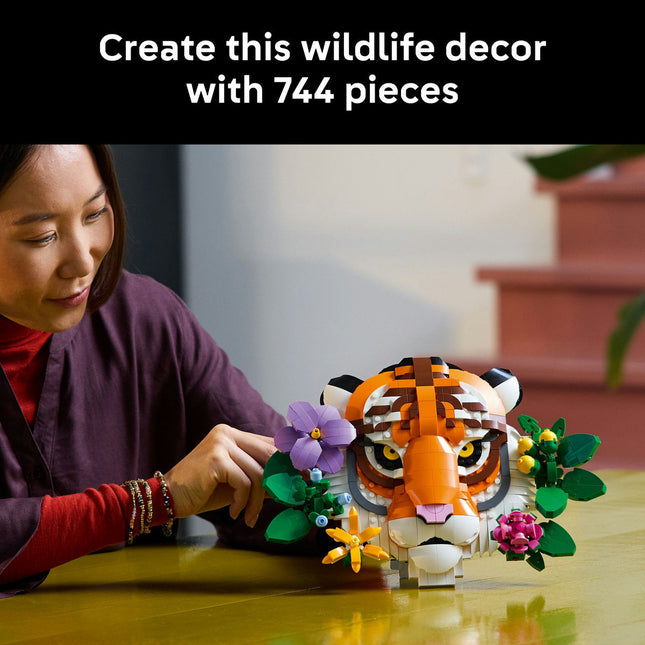 LEGO® Art The Fauna Collection – Tiger, Housewarming Gift for a New Home 31217