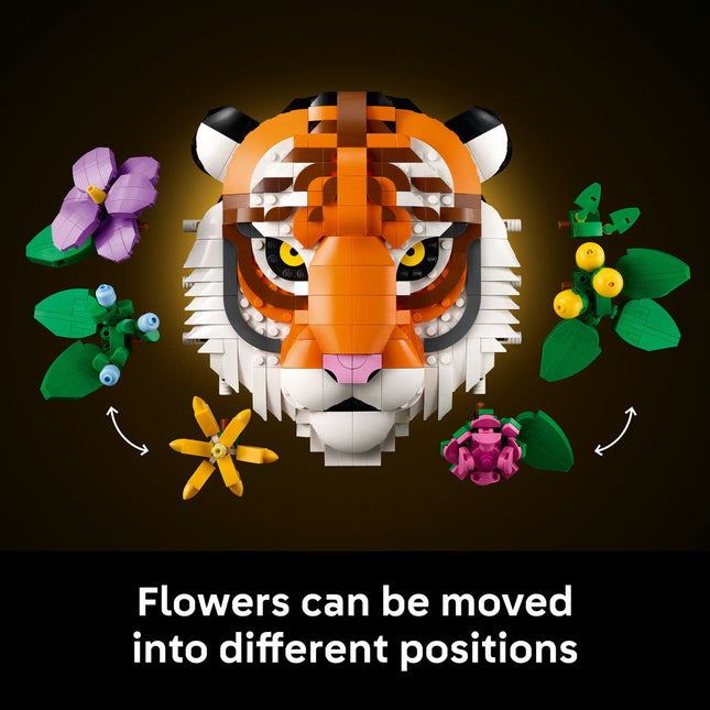 LEGO® Art The Fauna Collection – Tiger, Housewarming Gift for a New Home 31217