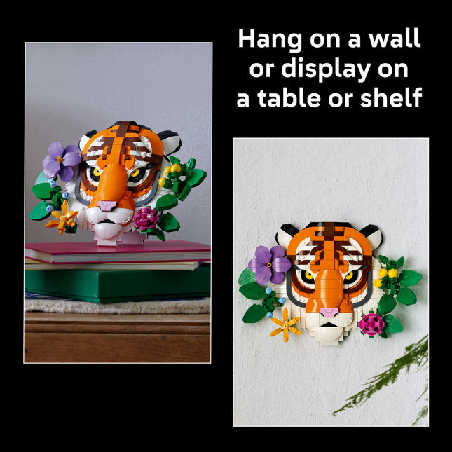 LEGO® Art The Fauna Collection – Tiger, Housewarming Gift for a New Home 31217