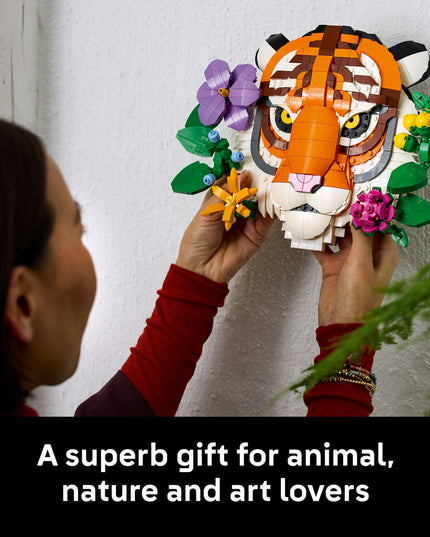 LEGO® Art The Fauna Collection – Tiger, Housewarming Gift for a New Home 31217