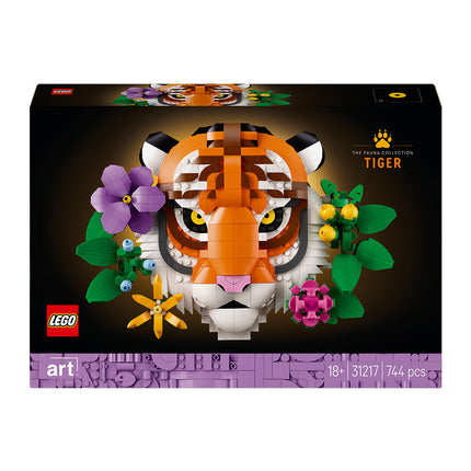 LEGO® Art The Fauna Collection – Tiger, Housewarming Gift for a New Home 31217