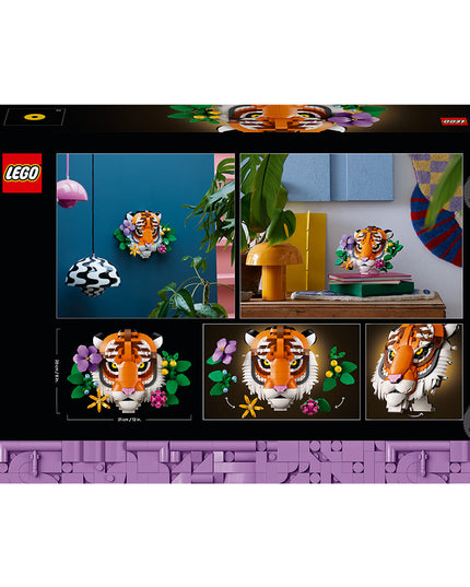 LEGO® Art The Fauna Collection – Tiger, Housewarming Gift for a New Home 31217