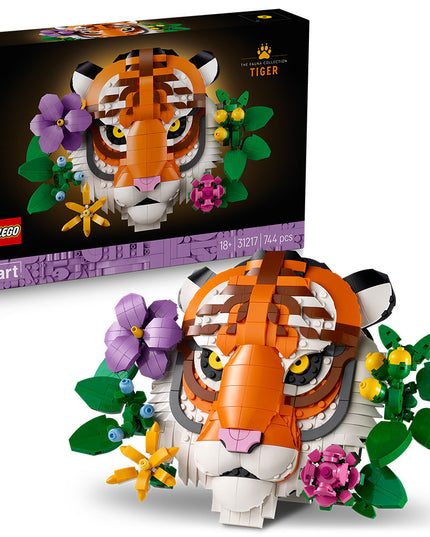 LEGO® Art The Fauna Collection – Tiger, Housewarming Gift for a New Home 31217