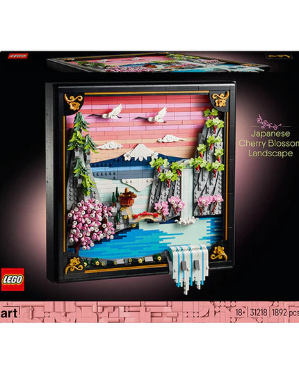 LEGO® Art Japanese Cherry Blossom Landscape Wall Art 31218